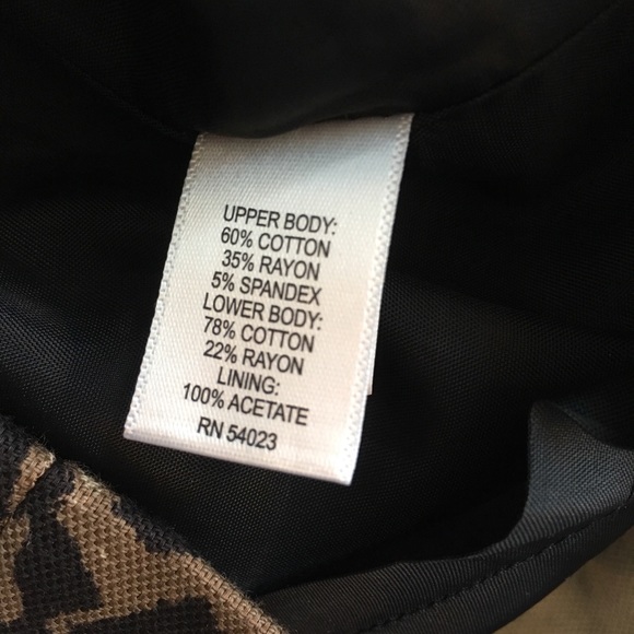 NEW Banana Republic Black & Leopard Skirt Sz 8 NWT - Picture 5 of 7